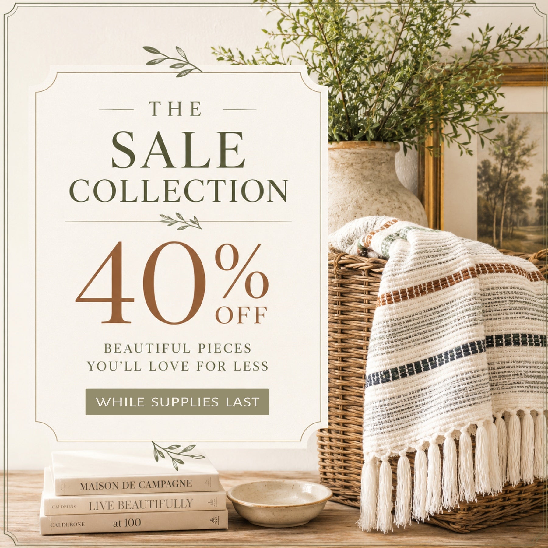 Spring sale 20% off