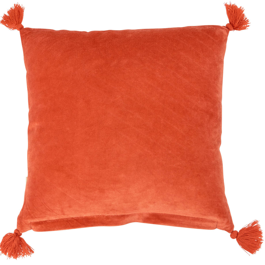 Autumn Script Tassel Pillow