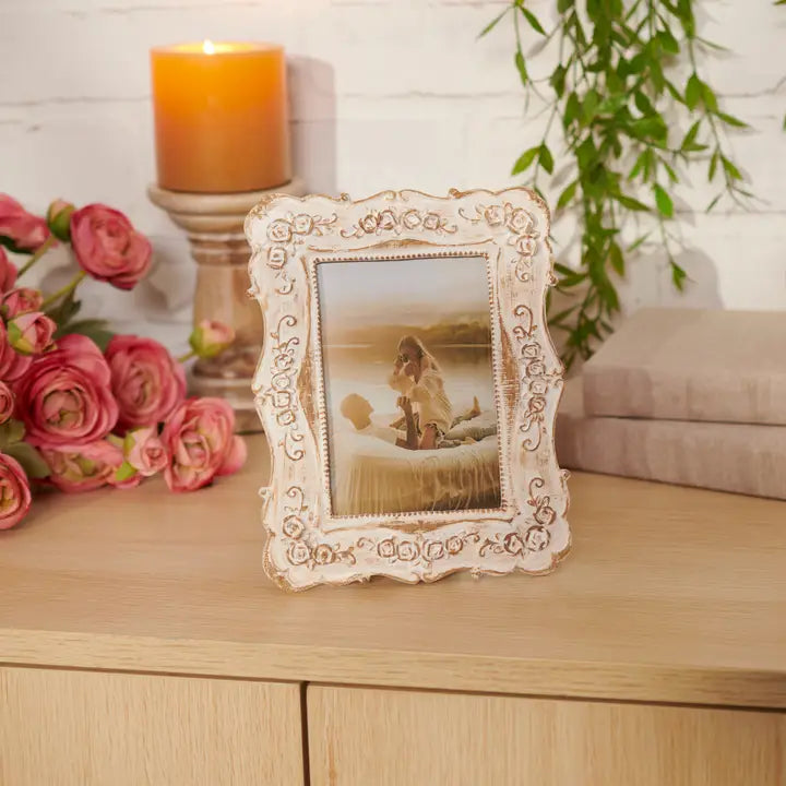 Antique Photo Frame Cream 5x7