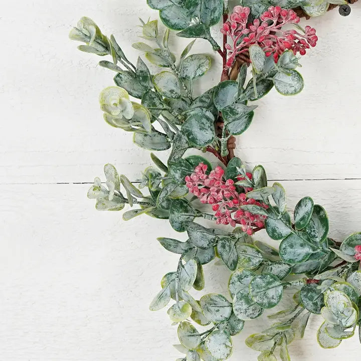 Holiday Eucalyptus Wreath with Seeds