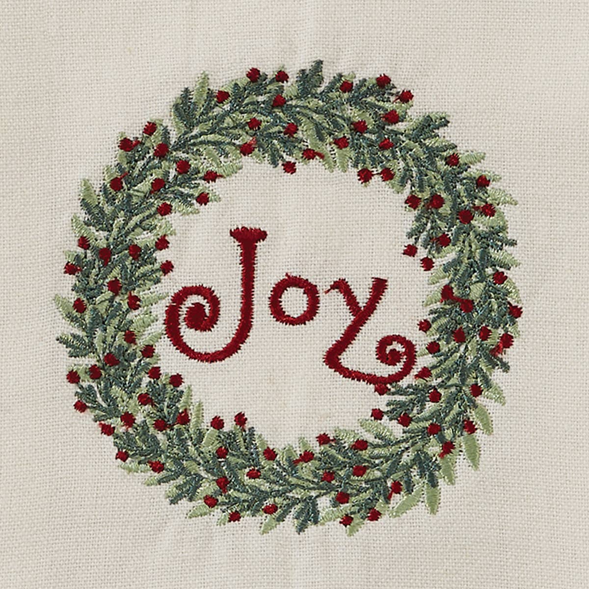Williamsburg Joy Wreath Dishtowel
