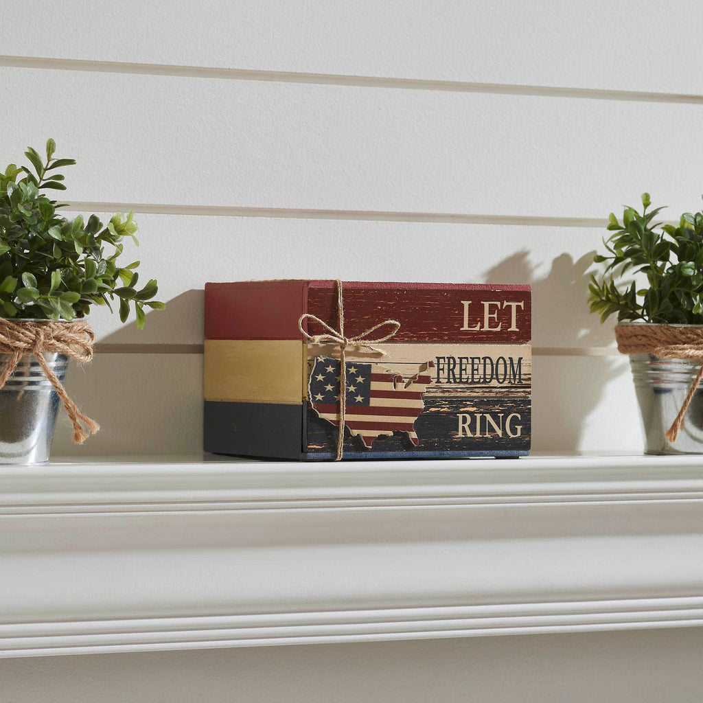 Let Freedom Ring Book Block | 4x6x5