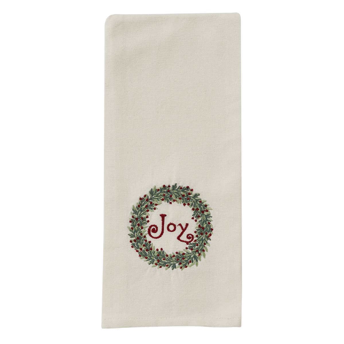 Williamsburg Joy Wreath Dishtowel