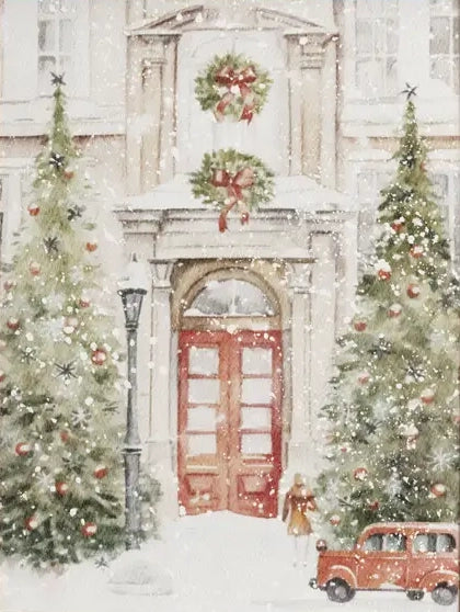 Holiday Doorway Framed Print | 5" x 7"