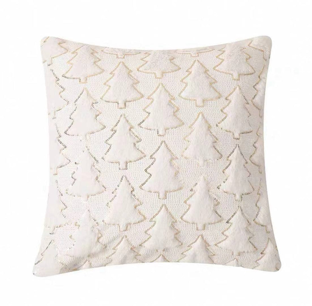Christmas Tree Sequin Pillow