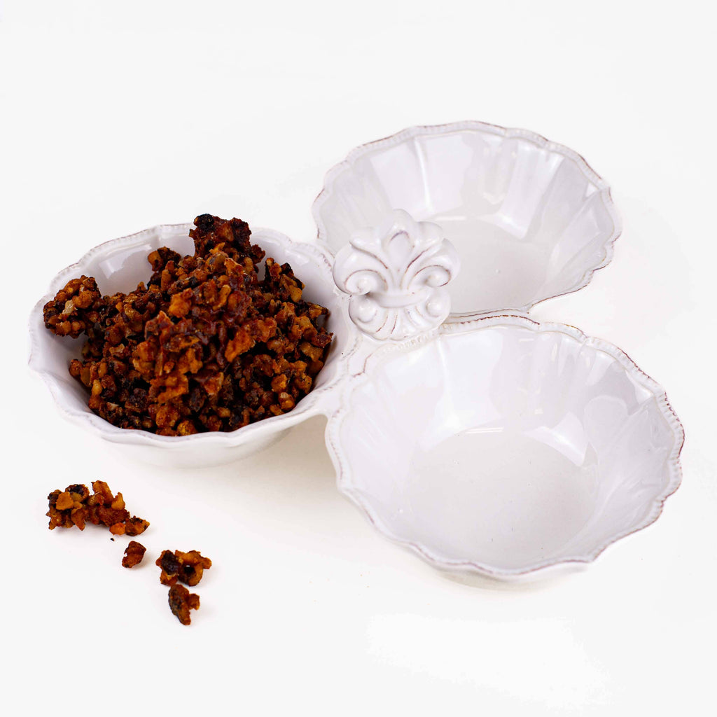 Fleur Tri-Bowl Server