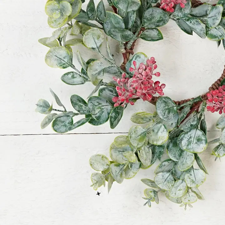 Holiday Eucalyptus Candle Ring