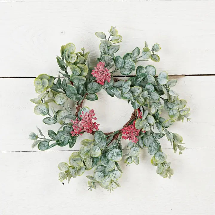Holiday Eucalyptus Candle Ring