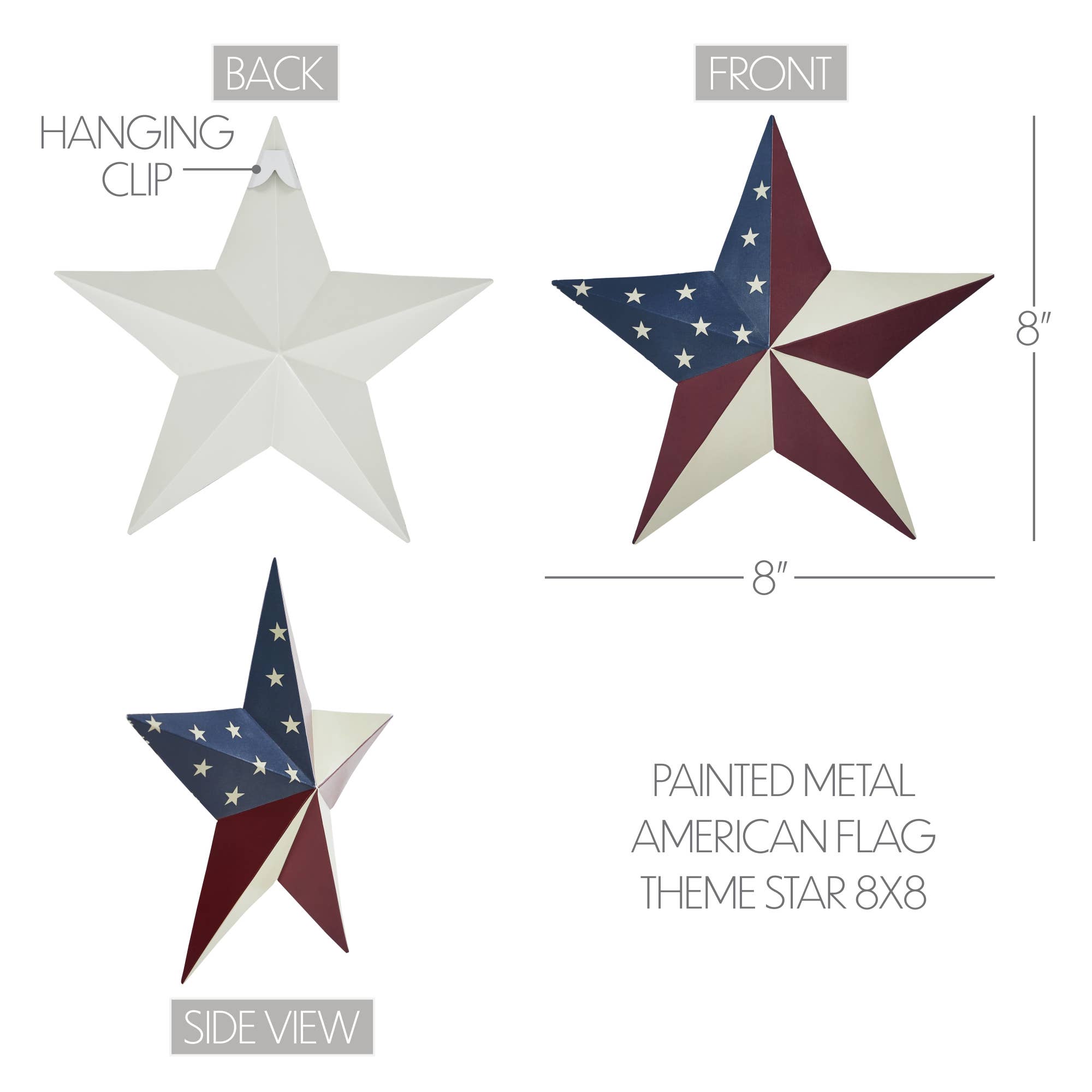 Americana Metal Star | 8x8