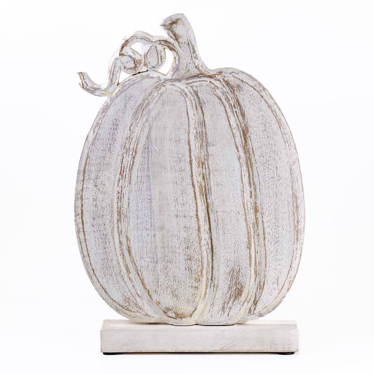 Antique White Lewiston Pumpkin | 8.5 x 13.75