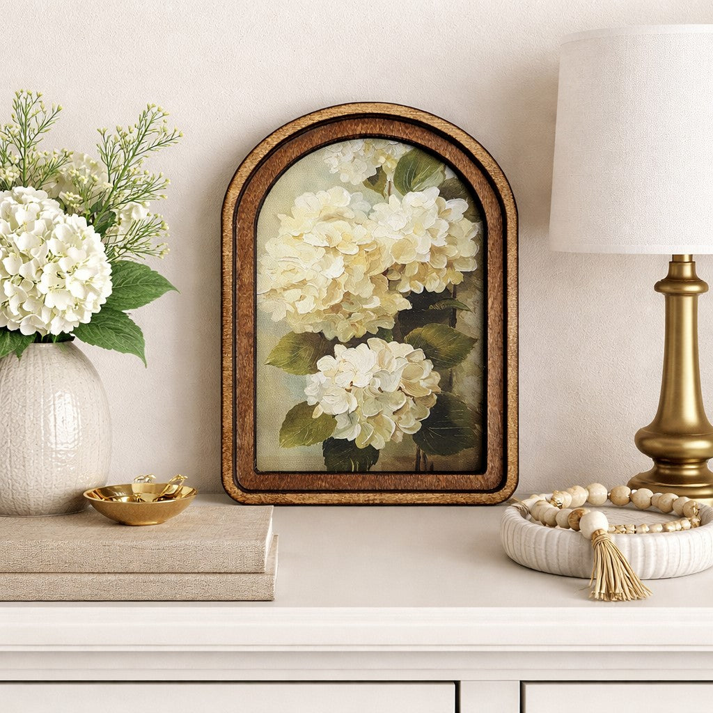 Antique Hydrangea Framed Print | 6x8"