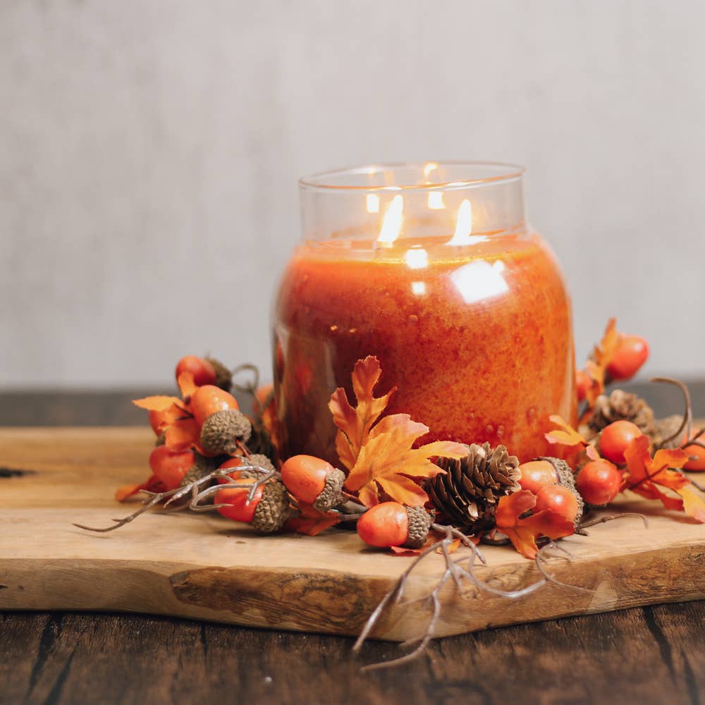 Fallen Leaves & Acorns Candle Ring