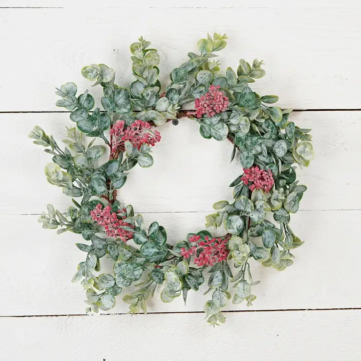 Holiday Eucalyptus Wreath with Seeds