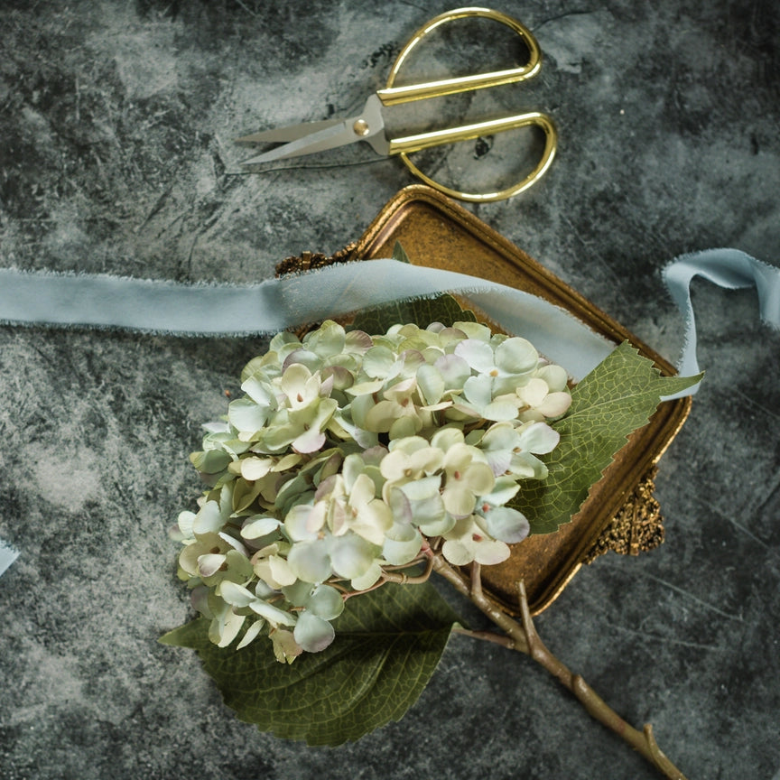 Light Blue Hydrangea Stem 21"