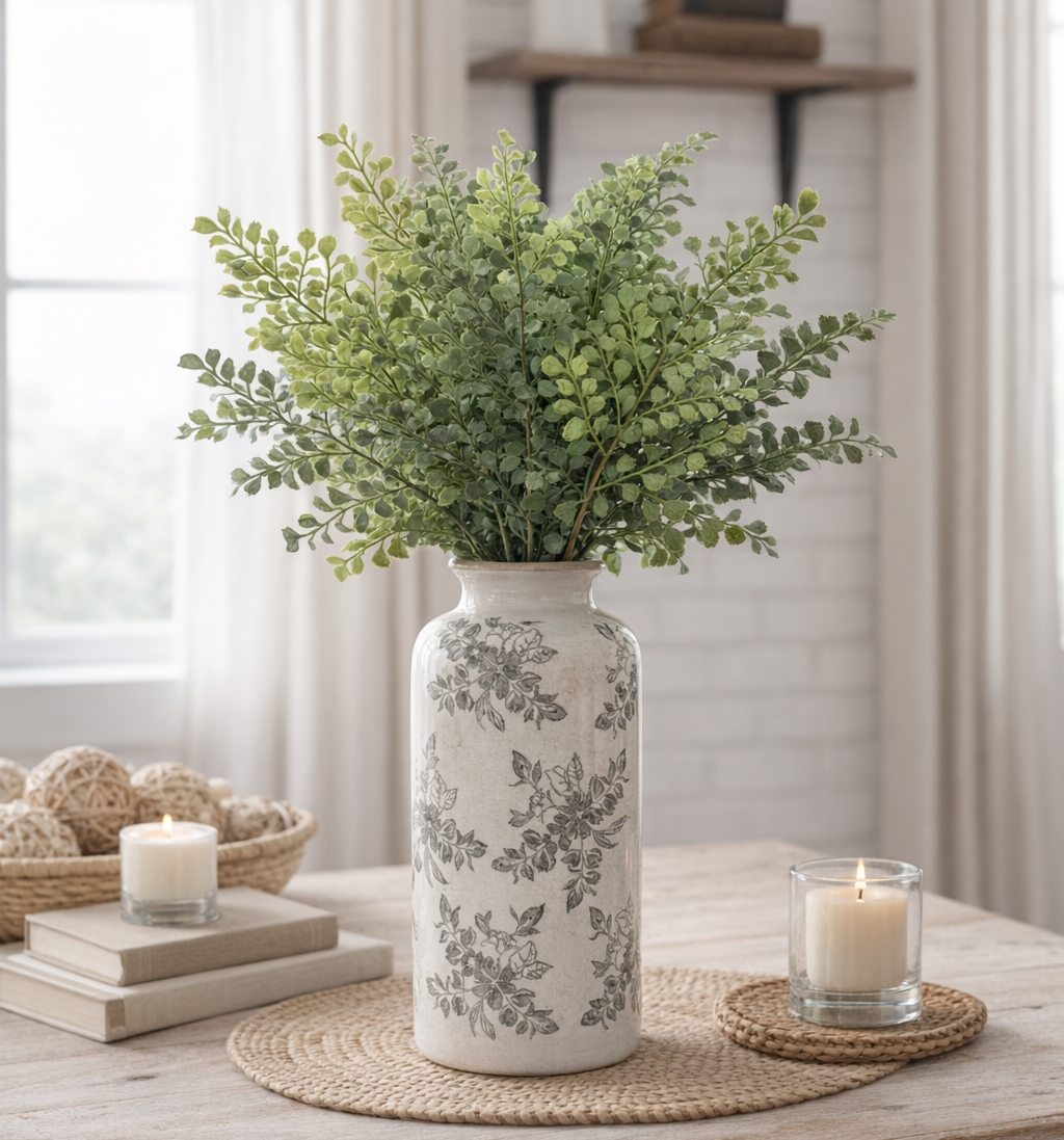 Three-Tone Fern Bush | 19"