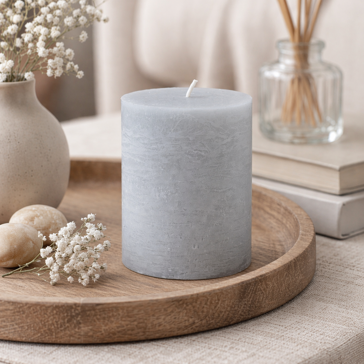 Morning Mist Pillar Candle | 3x4"