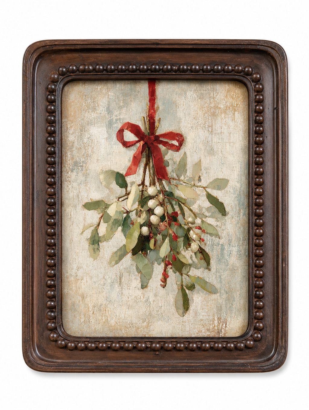 Changing Seasons Framed Art Set |Autumn Pumpkin & Winter Mistletoe