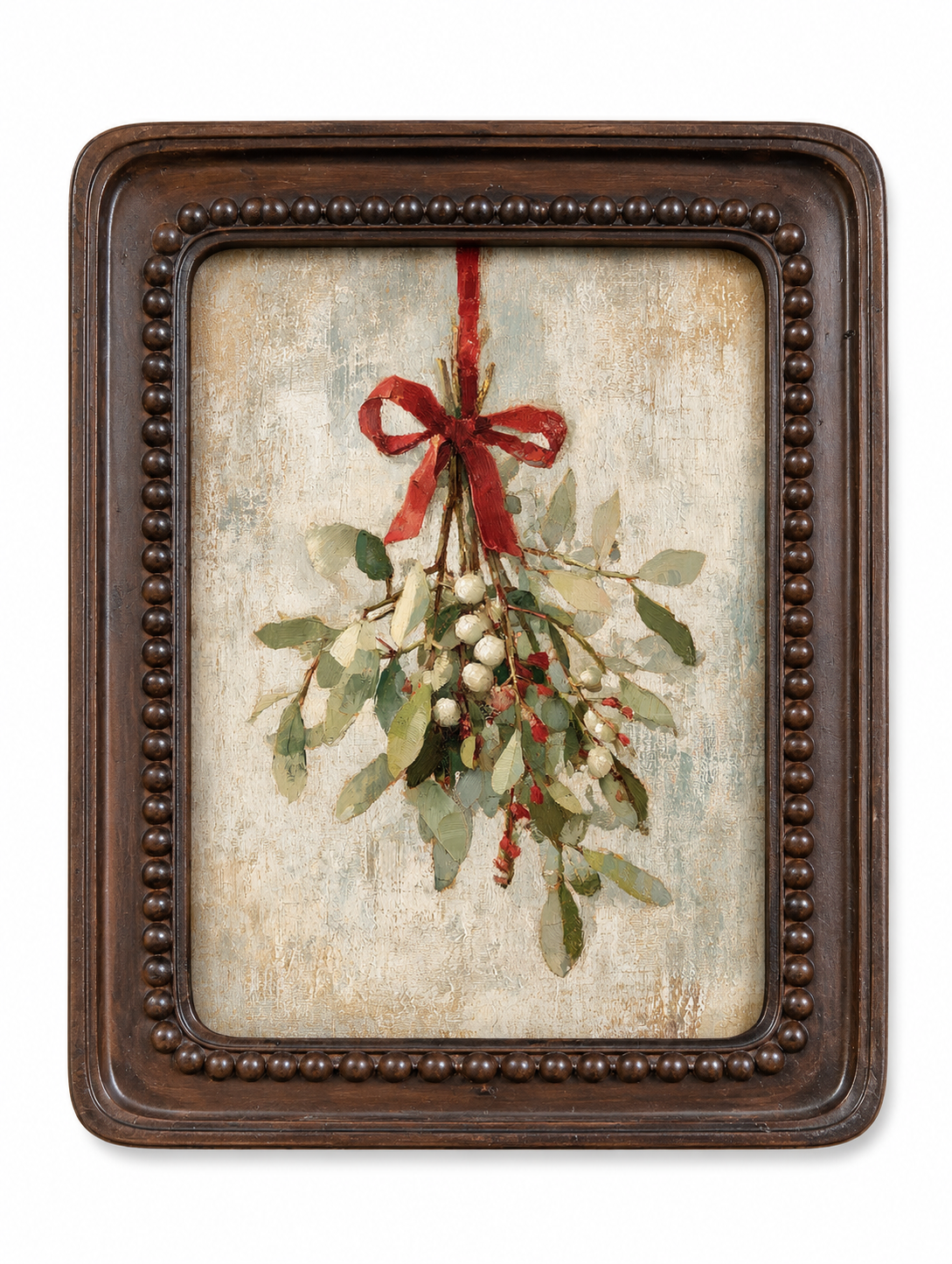 Changing Seasons Framed Art Set |Autumn Pumpkin & Winter Mistletoe