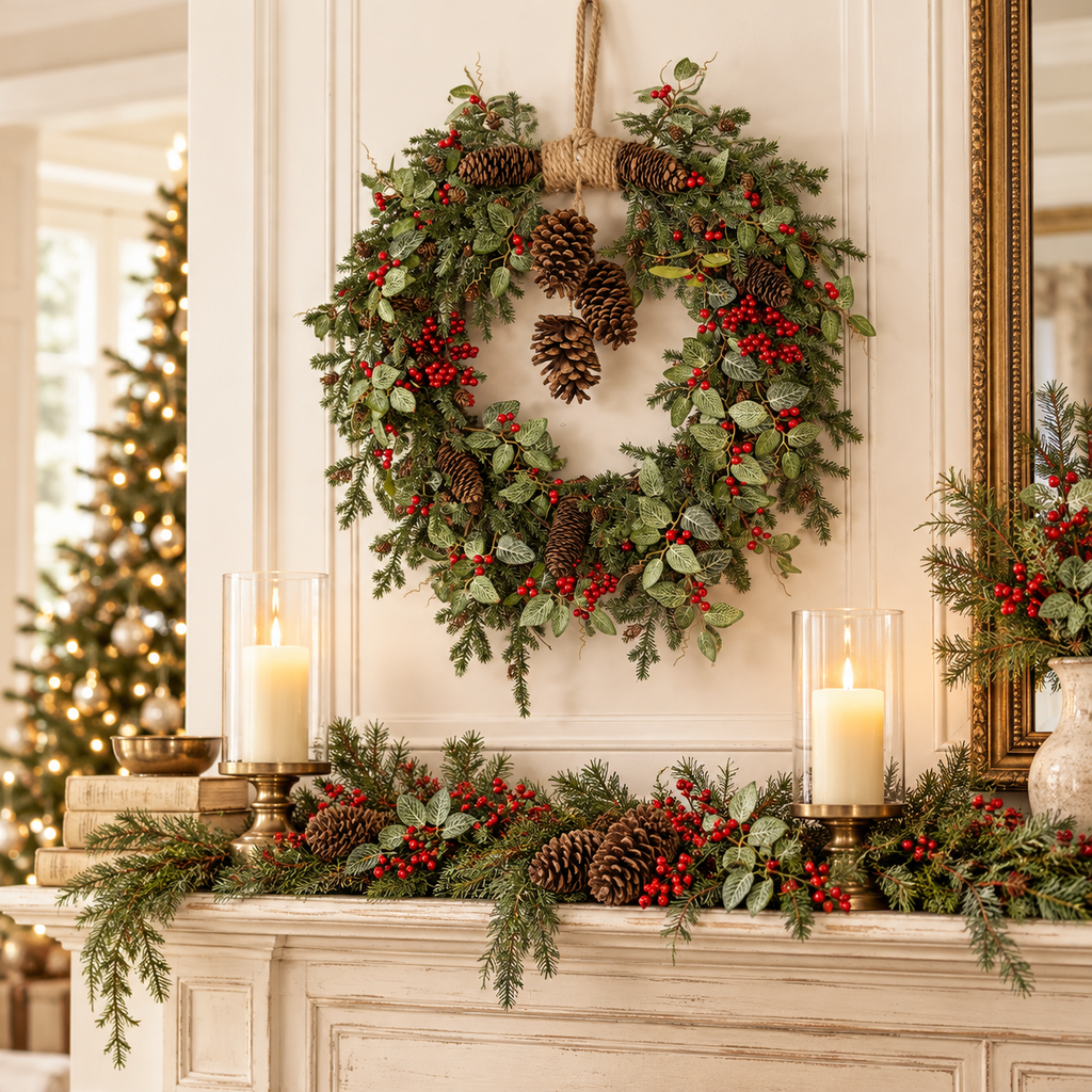 The Chatsworth Christmas Wreath | 24"
