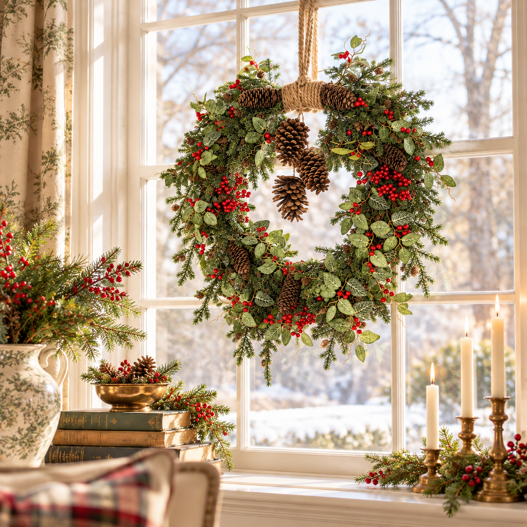 The Chatsworth Christmas Wreath | 24"