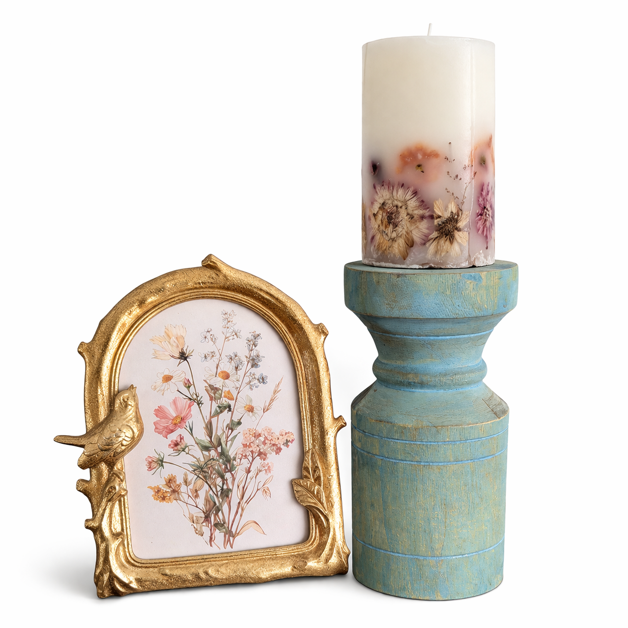 Coastal Azure Candle Holder | 10"