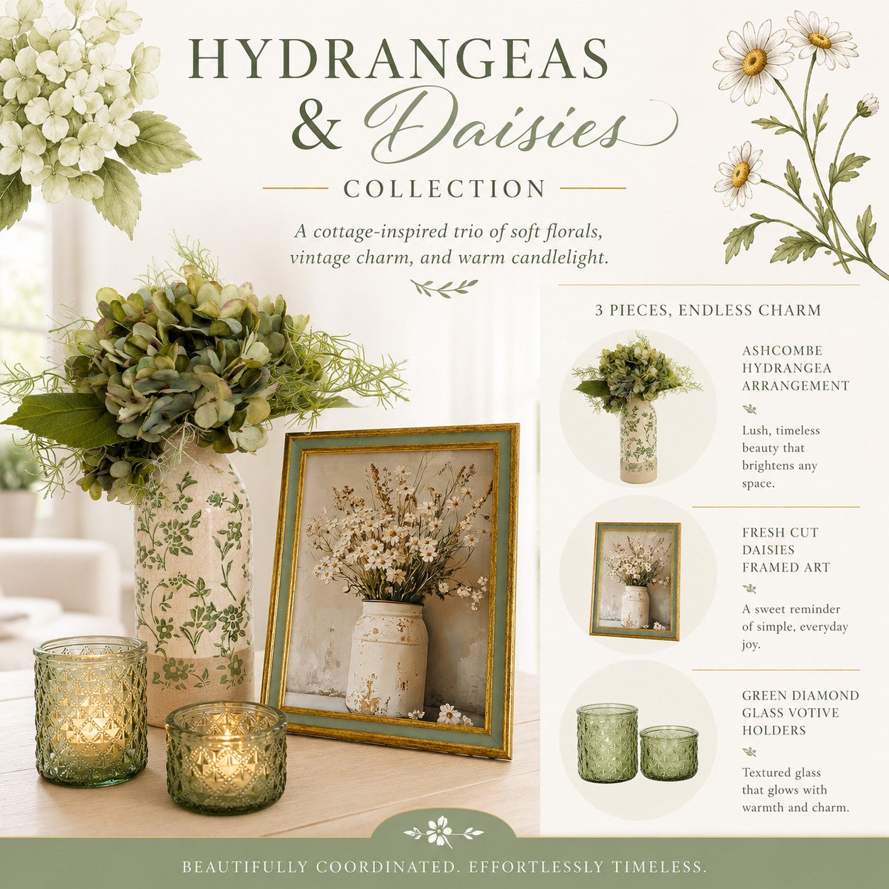 Hydrangeas & Daisies Collection