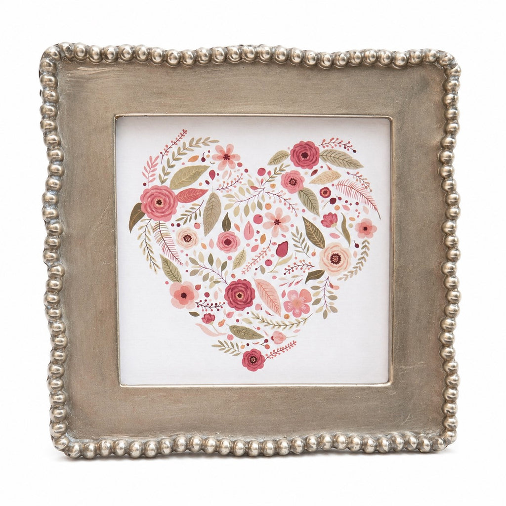 Little Garden Heart | 4x4 Framed Art