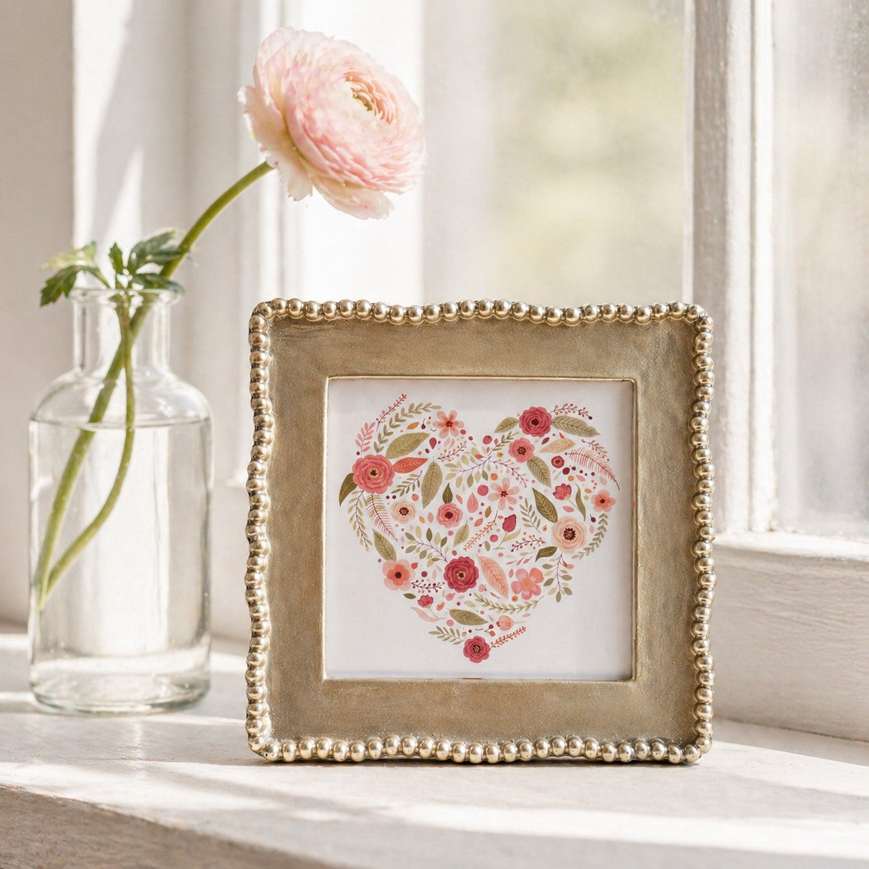 Little Garden Heart | 4x4 Framed Art