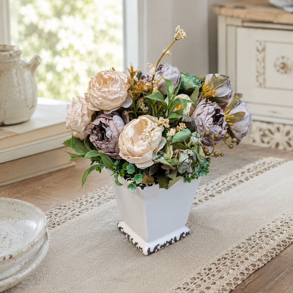 Marla Vintage Peony Arrangement