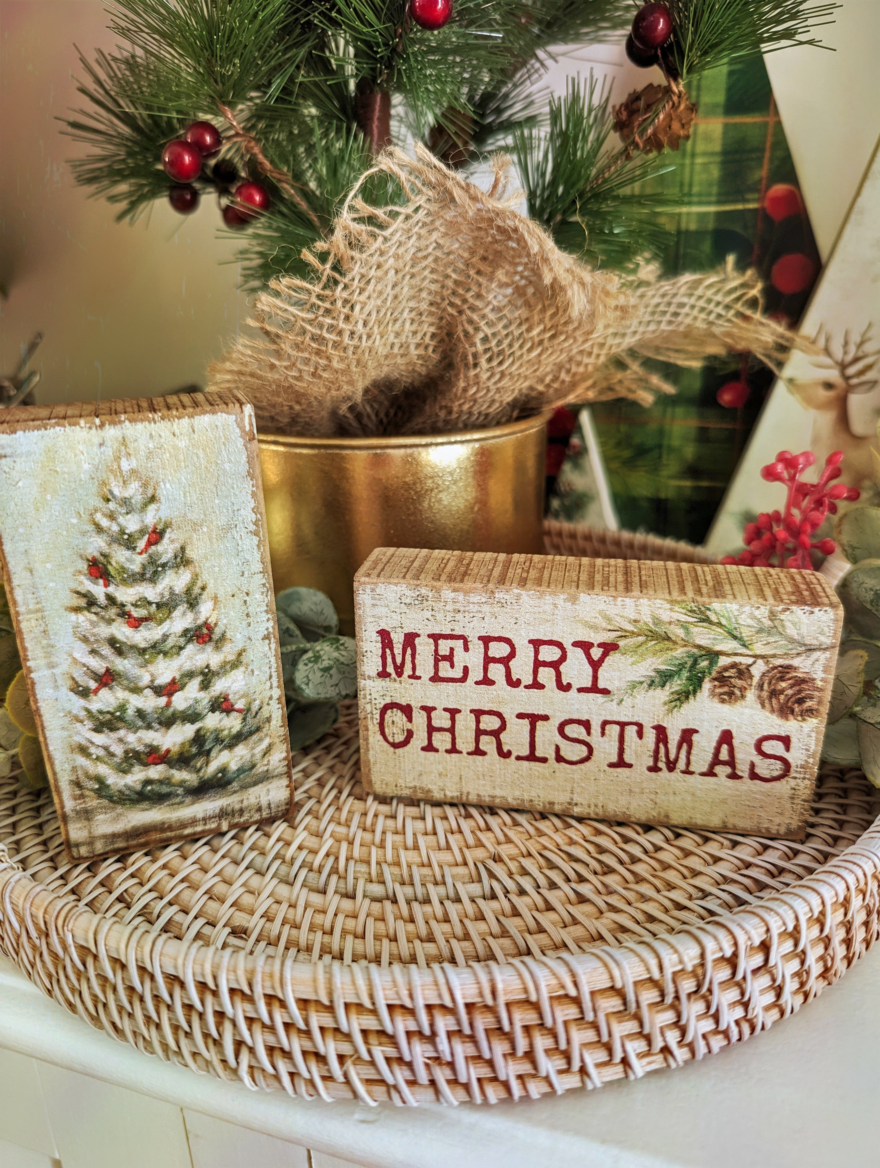 Cardinal Tree Block Sign