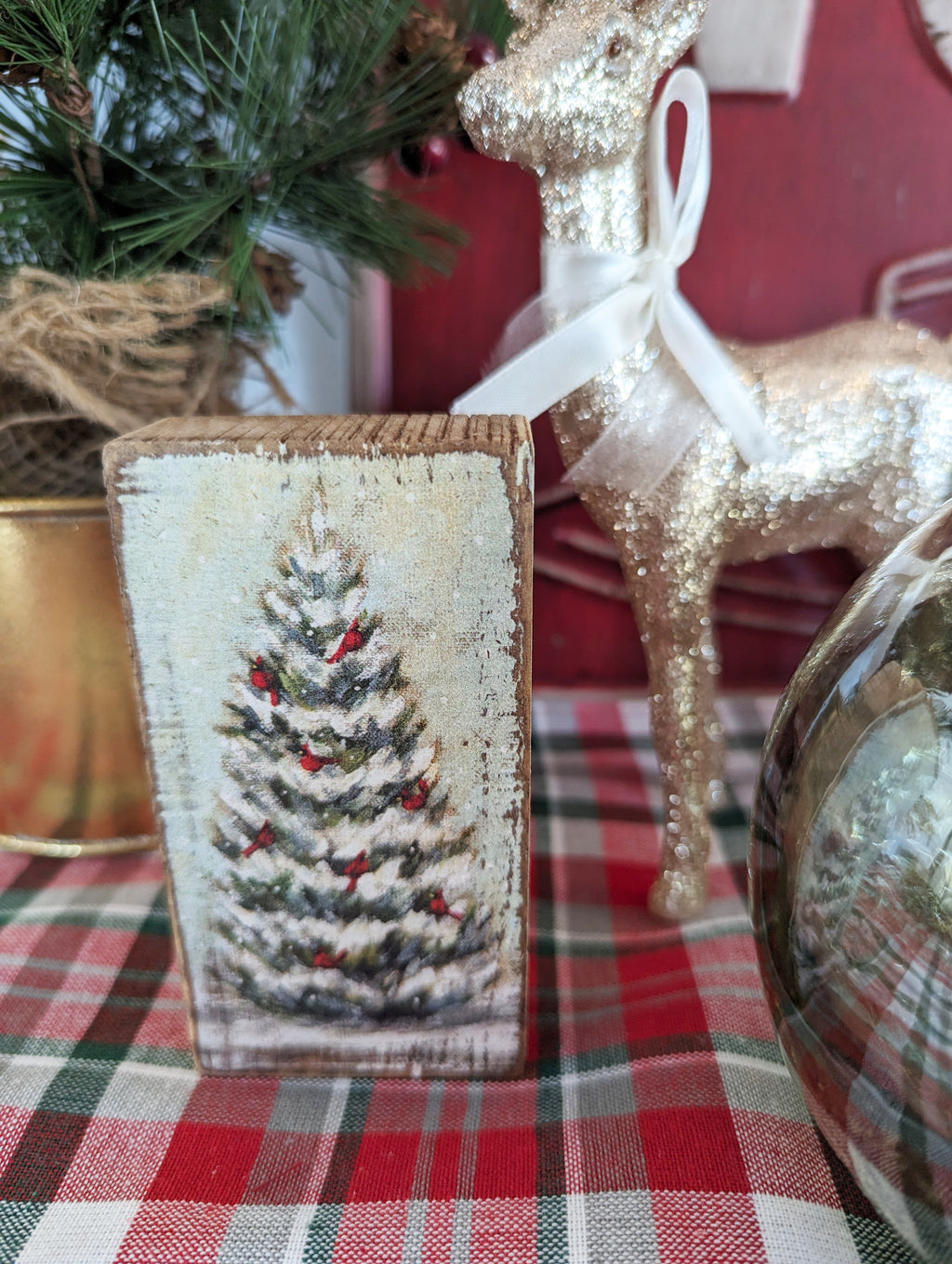 Cardinal Tree Block Sign