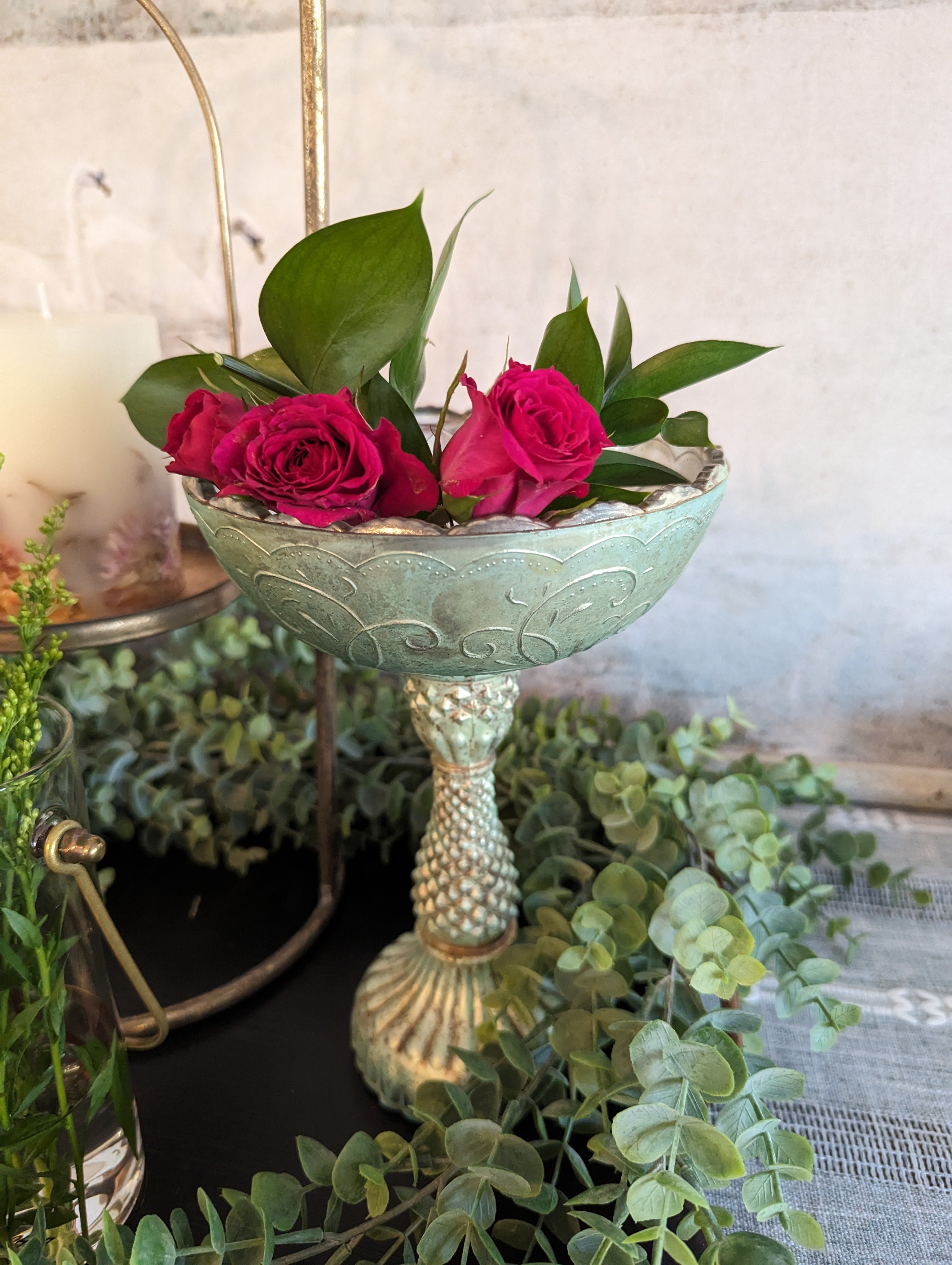 Eden Shallow Glass Pedestal Bowl