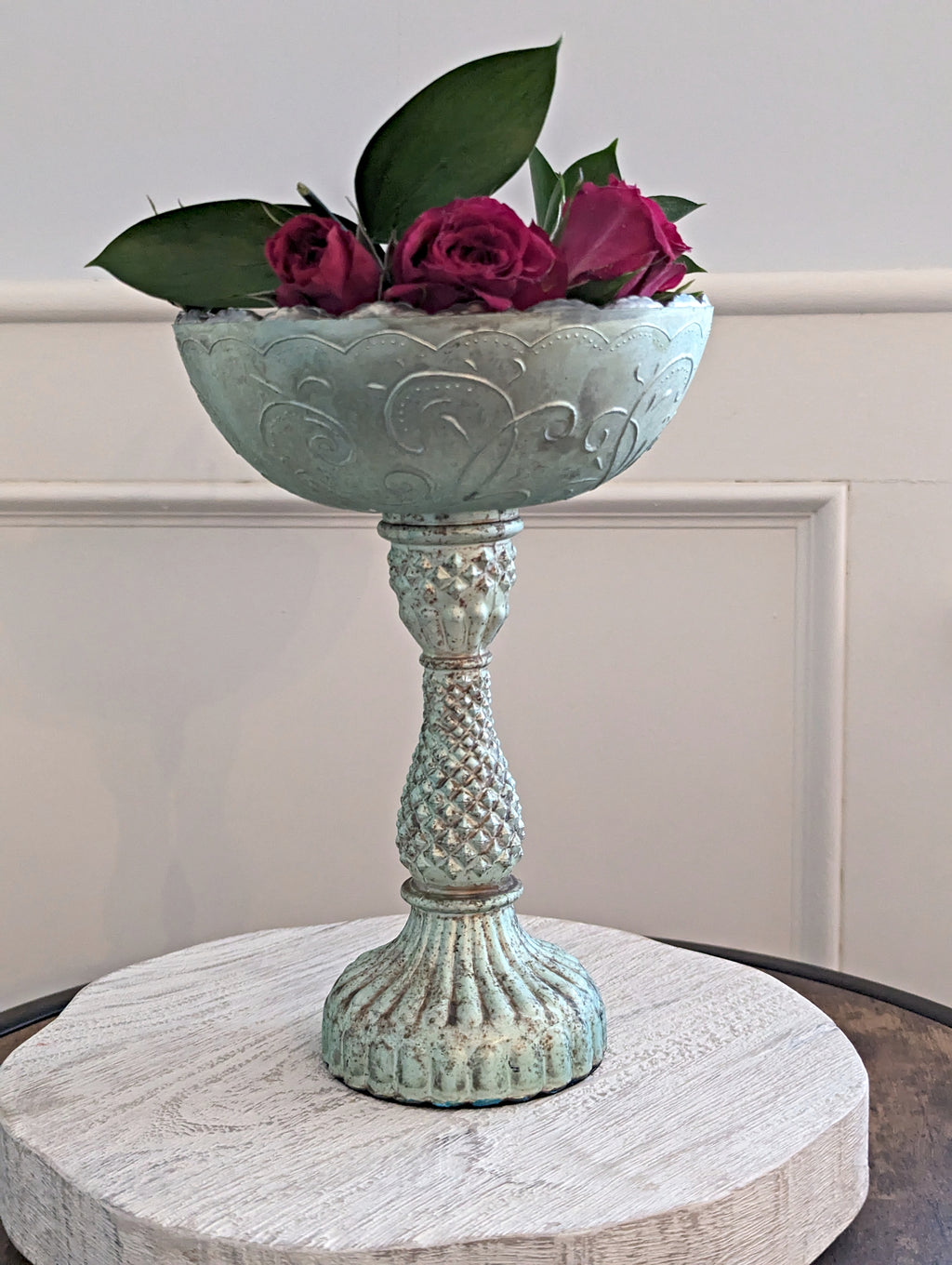 Eden Shallow Glass Pedestal Bowl