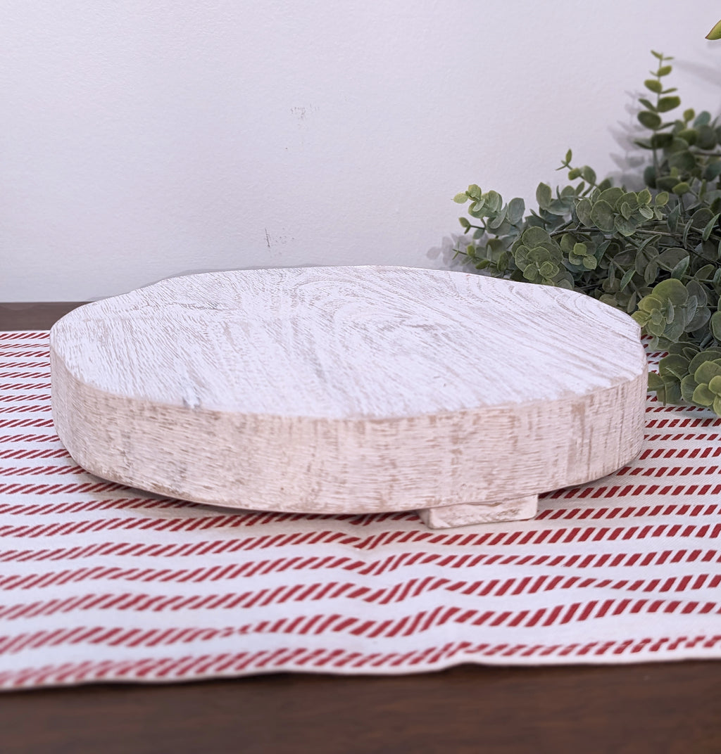 White Slab Wood Tray