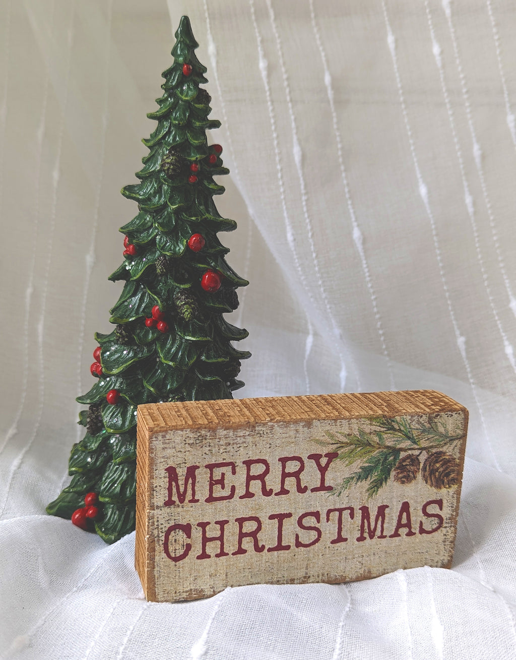 Merry Christmas Block Sign