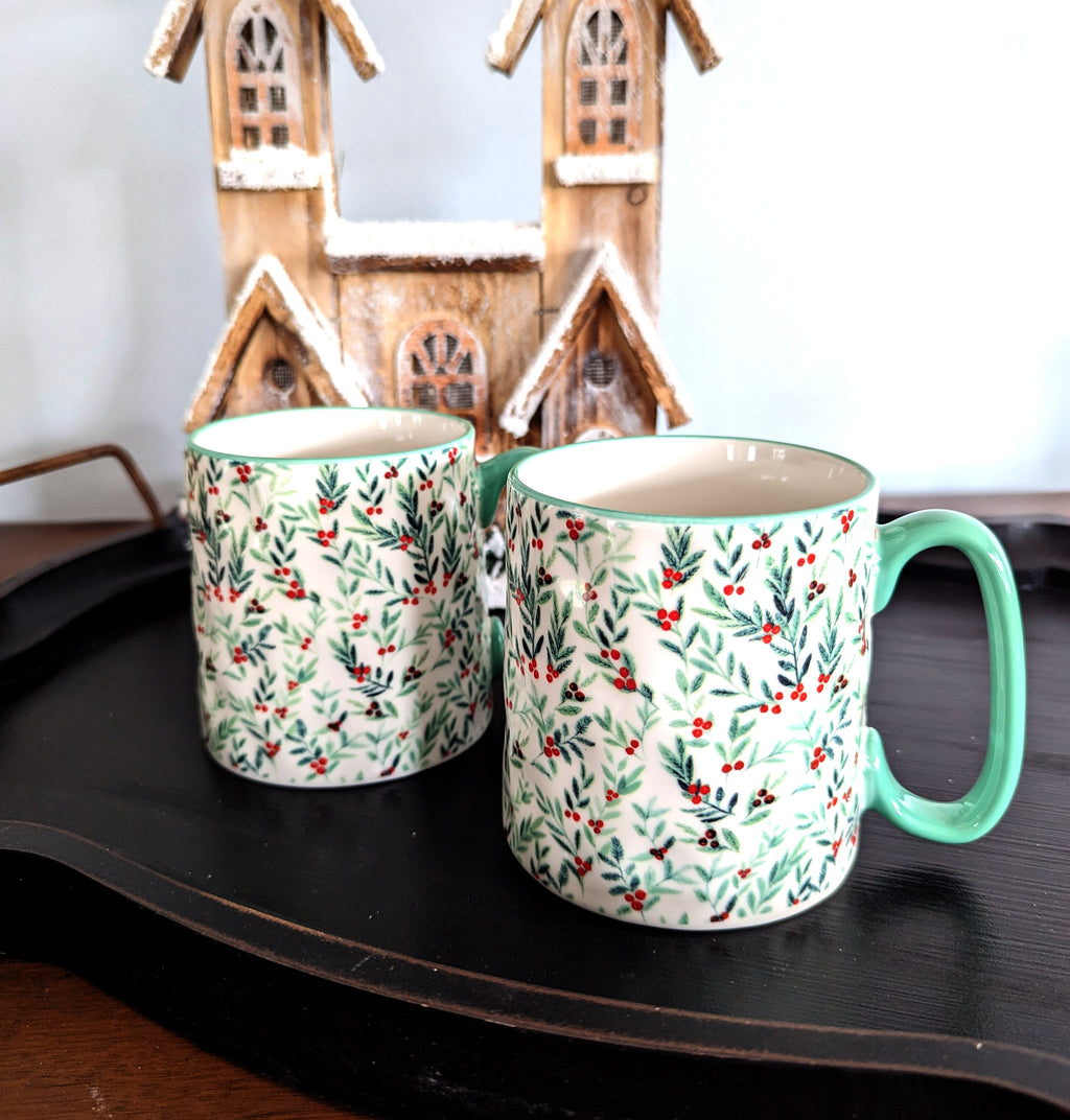 Seafoam Winter Mug Set