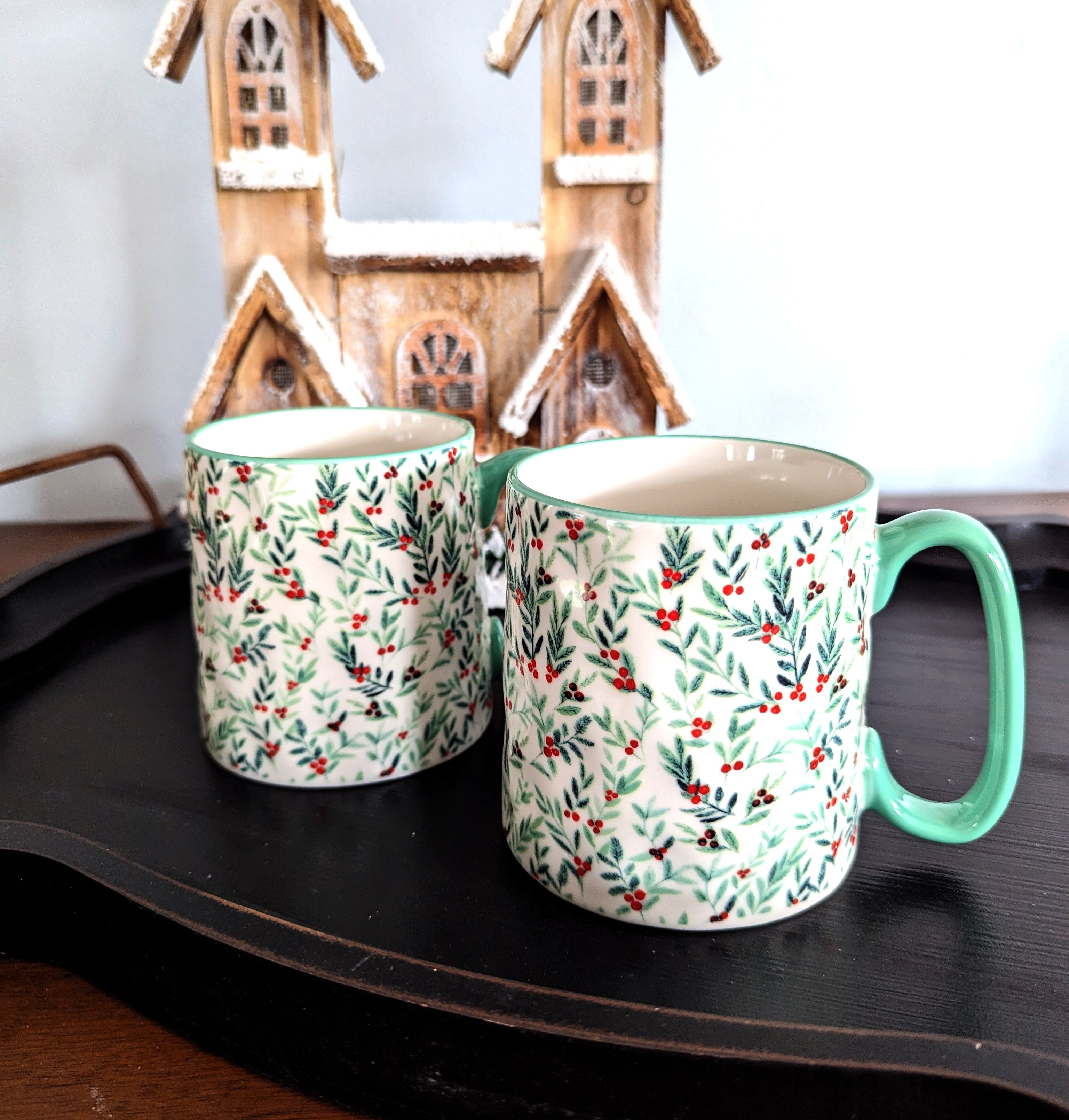 Seafoam Winter Mug Set