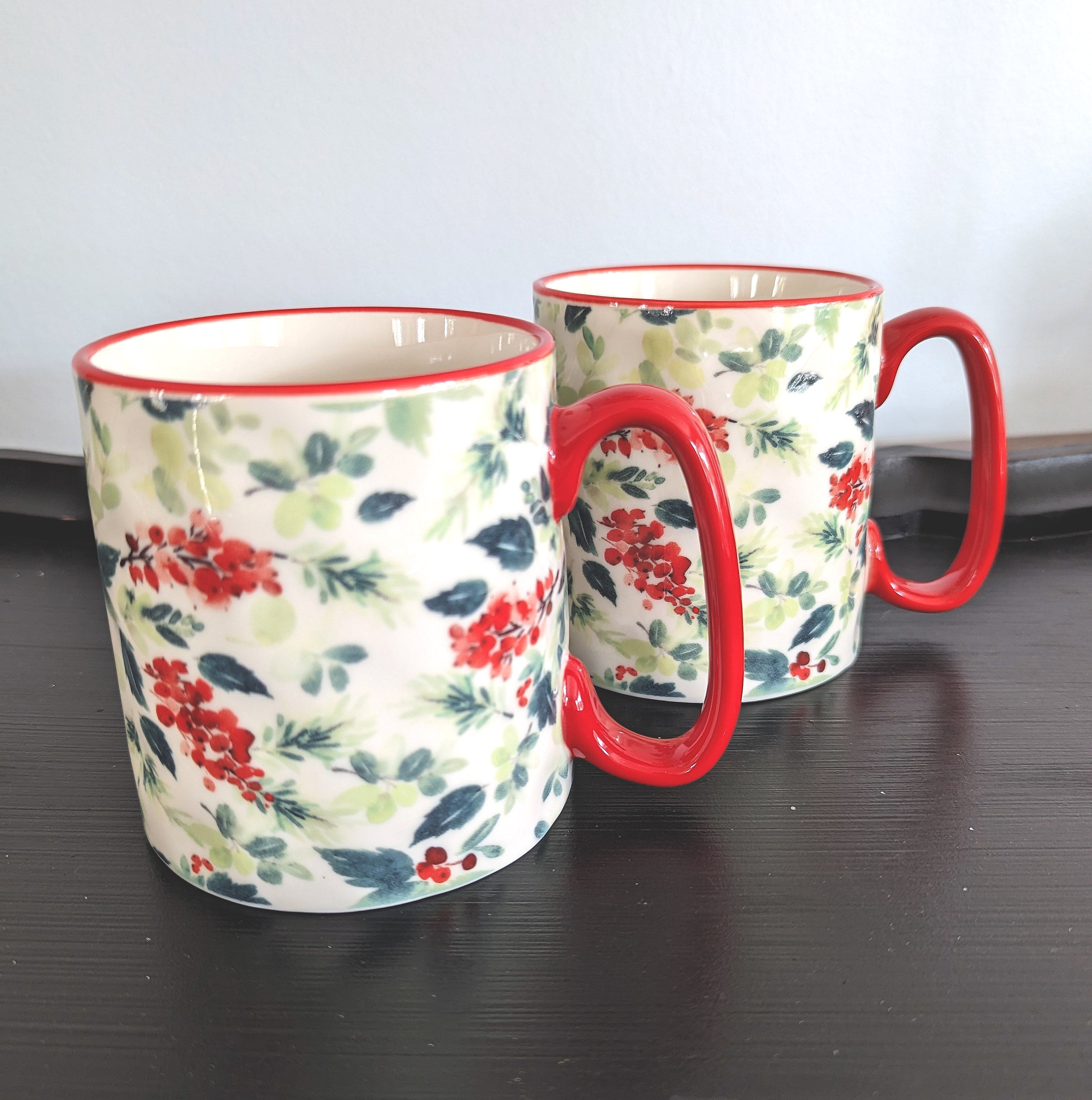 Red Berry Mug Set