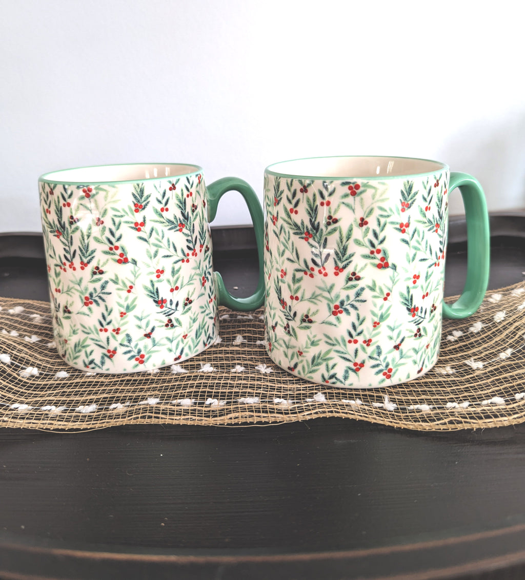 Seafoam Winter Mug Set