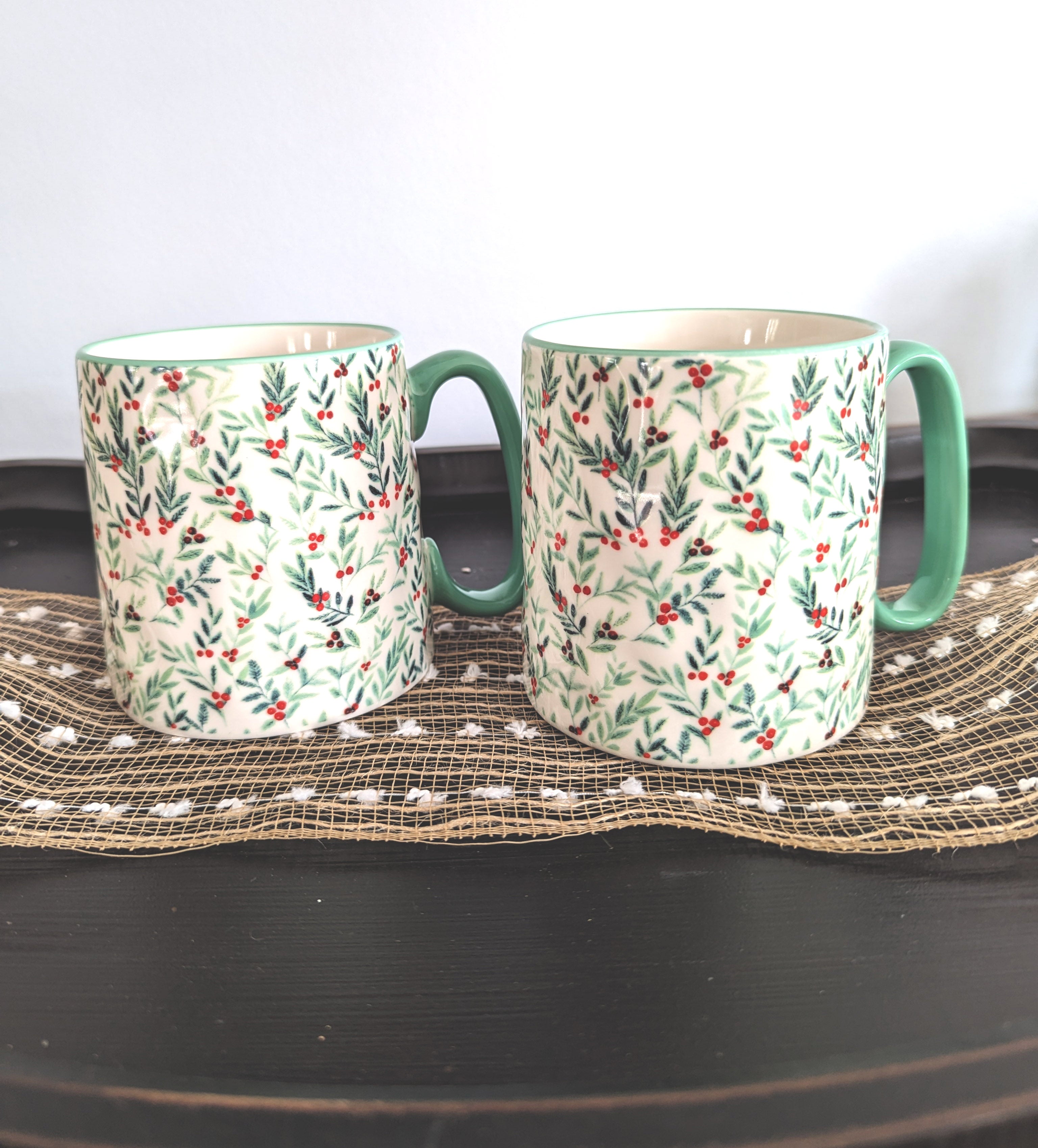 Seafoam Winter Mug Set