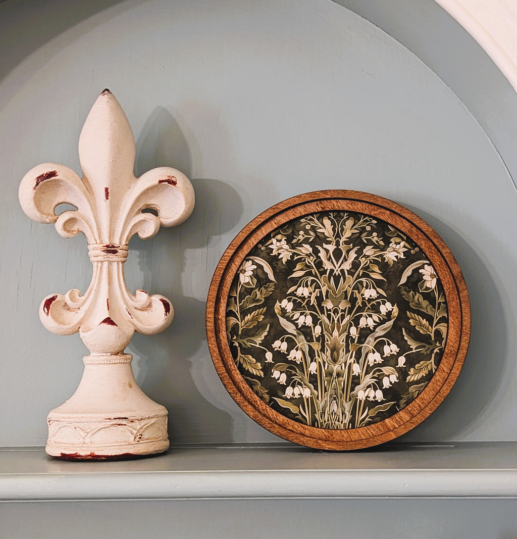 8" Round Dark Green Morris Art