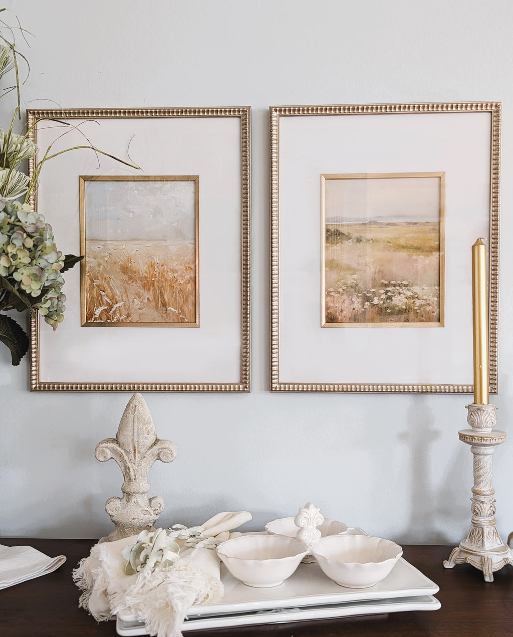 Golden Fields Framed Art | Set of 2