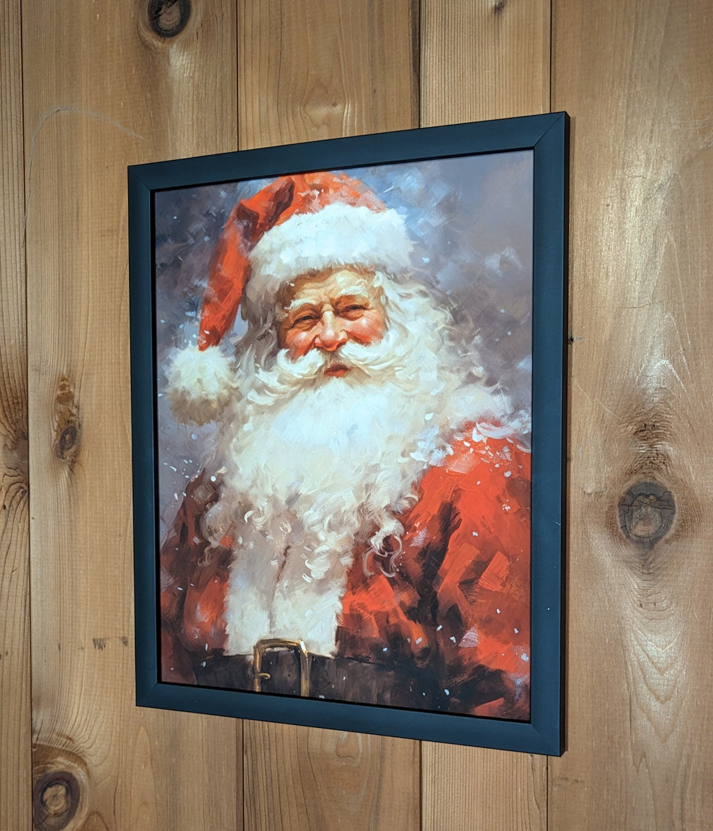 Classic Santa Framed Print | 11" x 14"