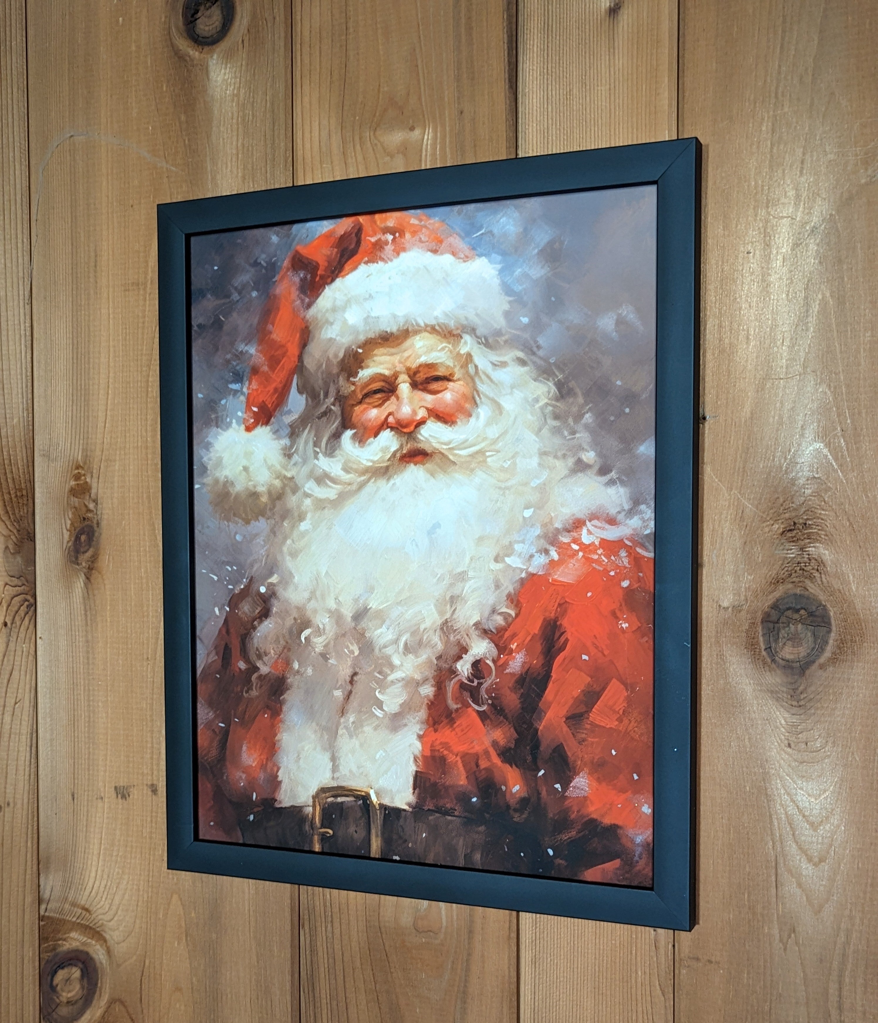 Classic Santa Framed Print | 11" x 14"