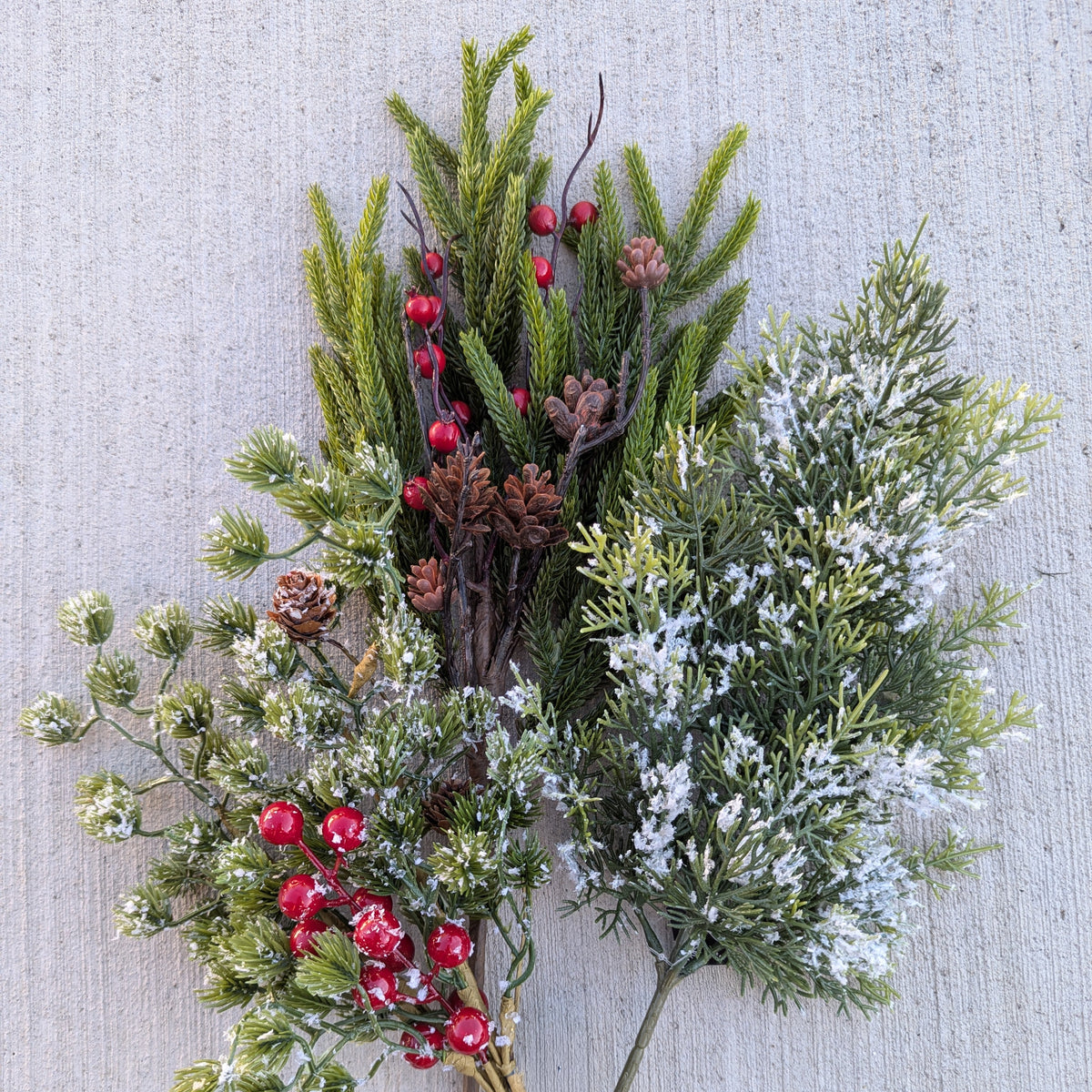 Frosted Juniper Greenery Pick | 18.5"