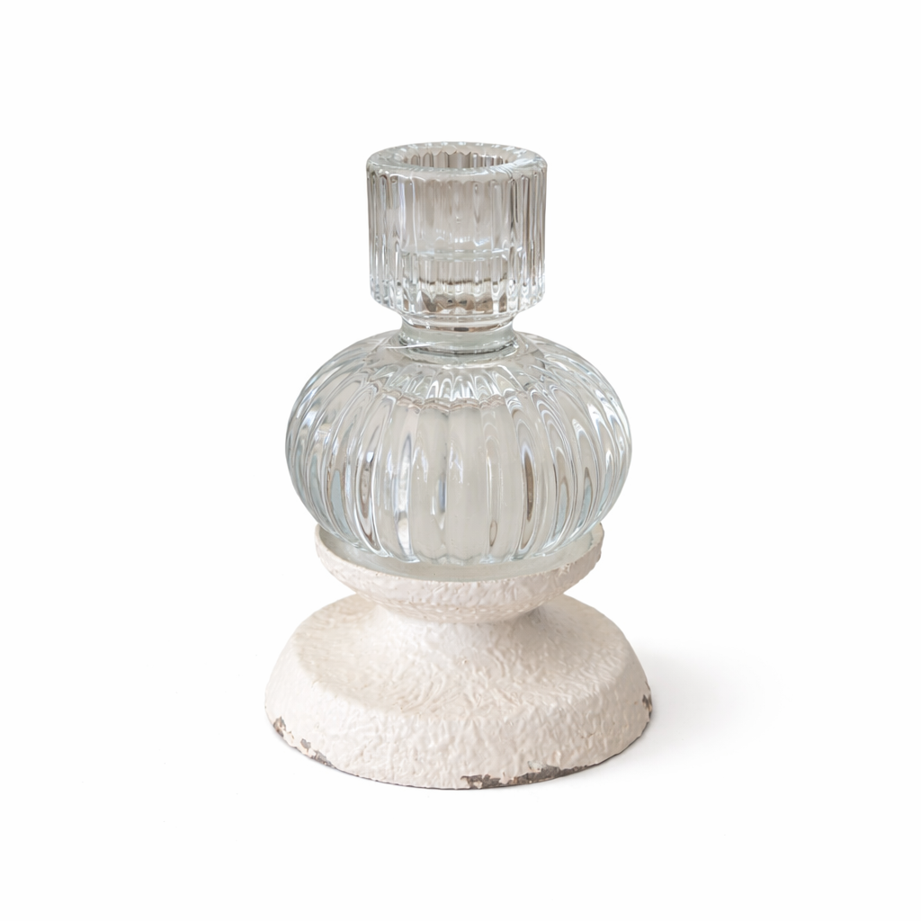 Arden Glass Taper Holder | 5.25"