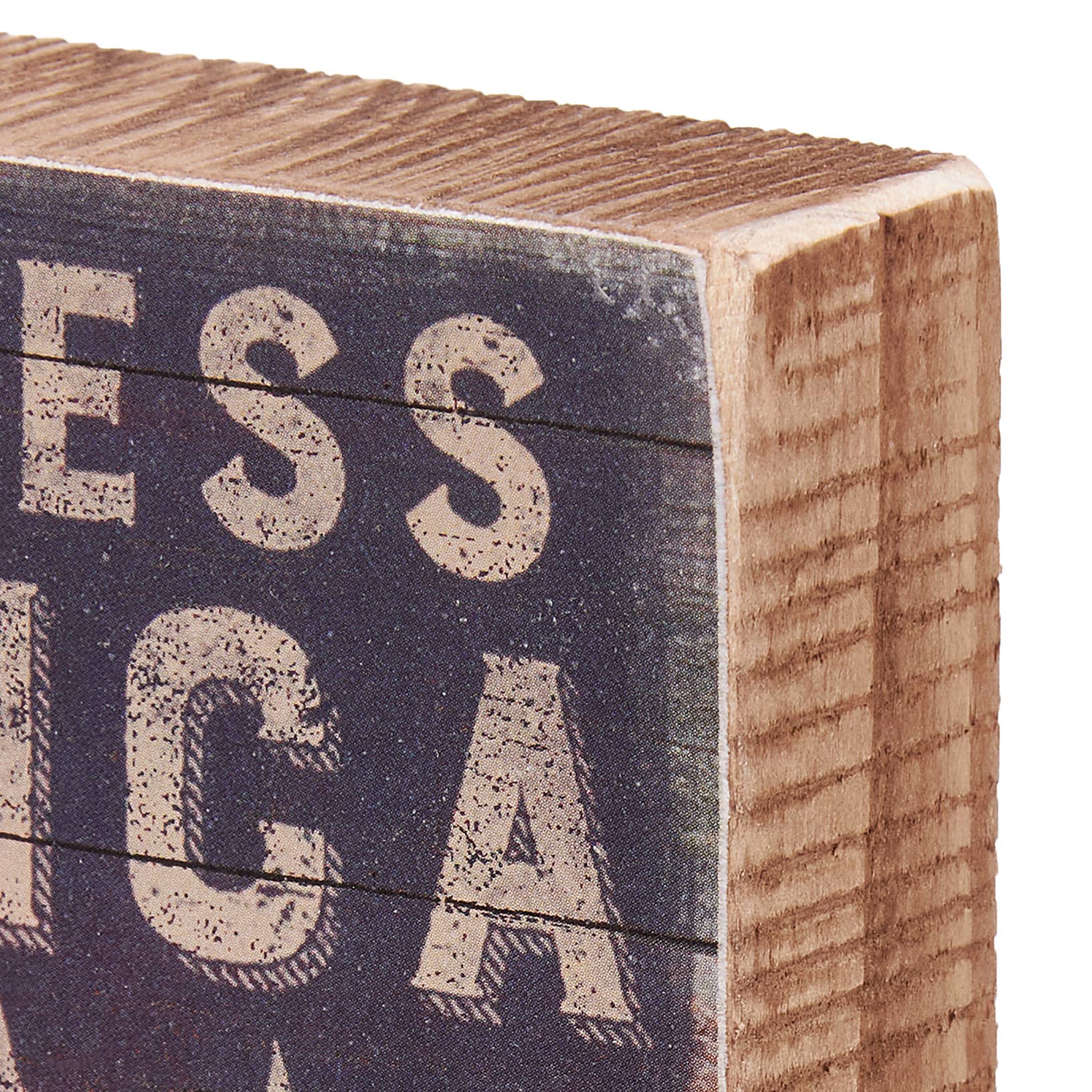 God Bless America Block Sign | 4 x 6