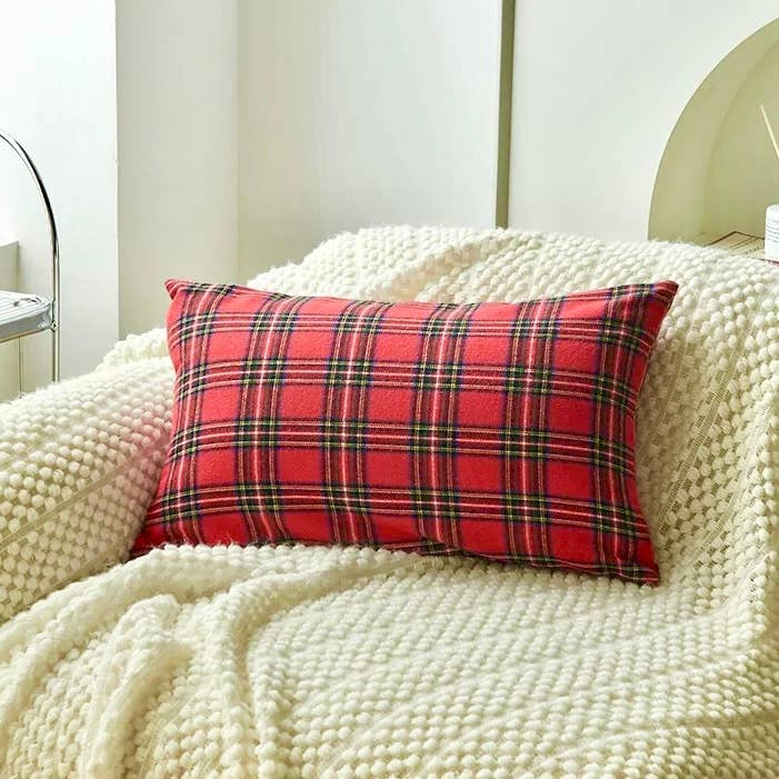 Joy Plaid Pillow