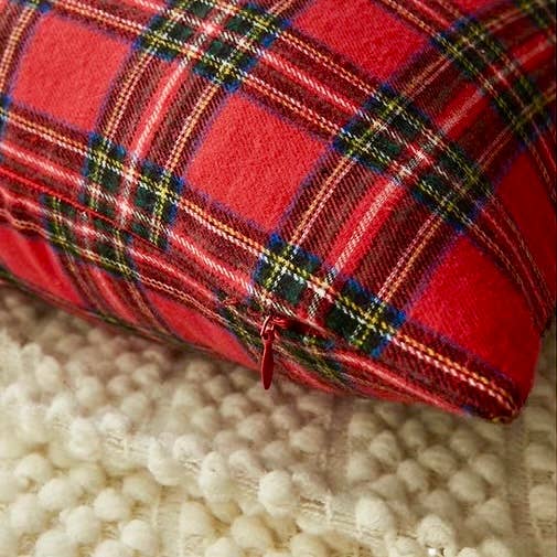 Joy Plaid Pillow