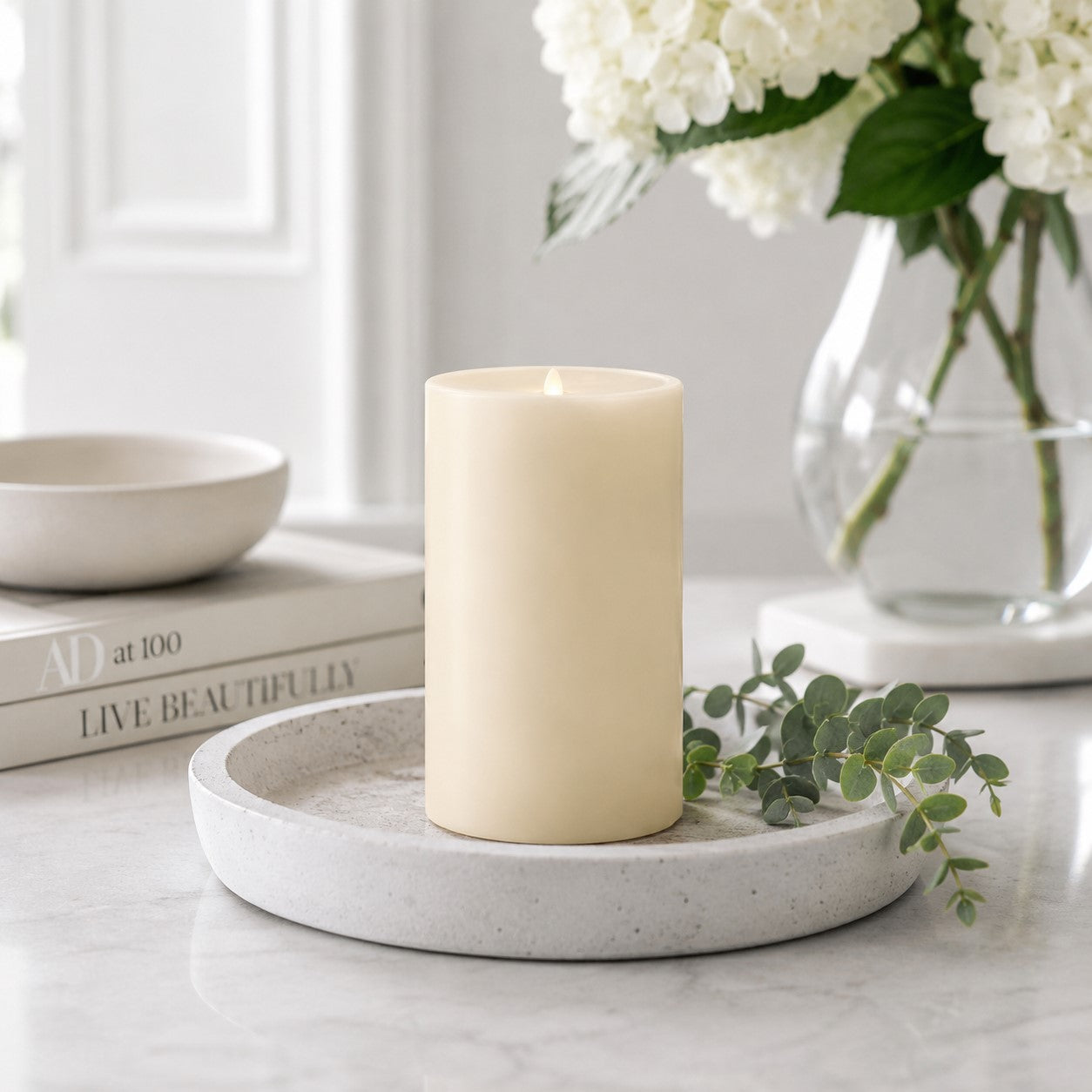 Ivory LED Candle | 3 x 6